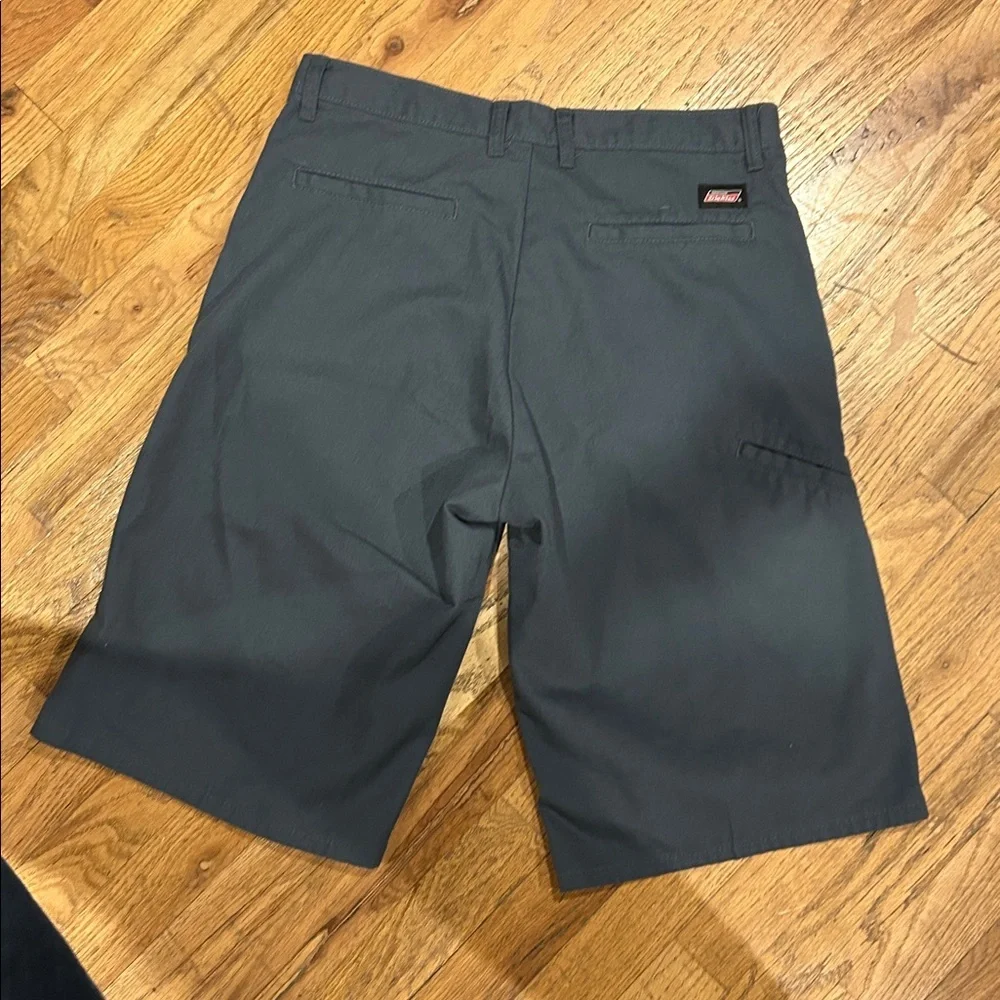 Dickies Men's Dark Gray Flat Front Shorts